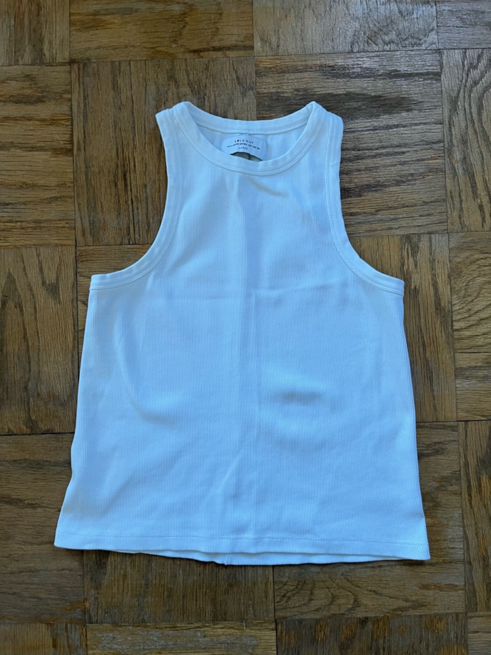 Soldout.nyc ‘The Not So Basic Tank’ White Ribbed Tank Top